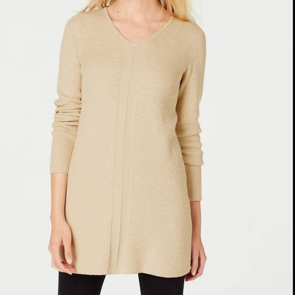 J. Jill Pullover V-Neck A-Line Sweater - Picture 1 of 11